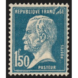 n°181, variété "anneau-lune", Pasteur 1fr50 bleu, neuf * légère trace de ch.
