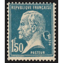 n°181, variété "anneau-lune", Pasteur 1fr50 bleu, neuf * - SUPERBE
