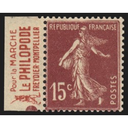 n°189, bande publicitaire "LE PHILOPODE", neuf ** sans charnière - SUPERBE