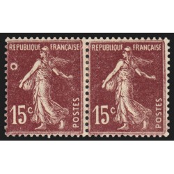 n°189d, variété "anneau-lune" tenant à normal, neuf * avec charnière - SUPERBE