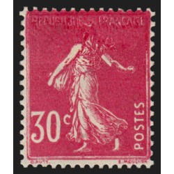 n°191, variété "surencrage", Semeuse 30c rose, neuf * avec charnière - SUPERBE