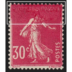 n°191, variété "surencrage", Semeuse 30c rose, neuf * avec charnière - SUPERBE