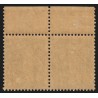 n°193, variété "anneau-lune" tenant à normal, Semeuse 40c brun-olive, neufs **