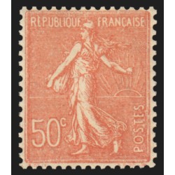 n°199f, variété Type III, Semeuse 50c rouge, neuf ** sans charnière - SUPERBE