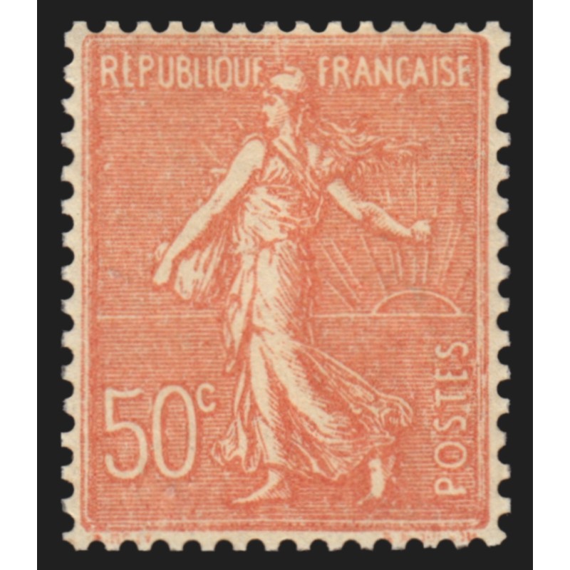 n°199f, variété Type III, Semeuse 50c rouge, neuf ** sans charnière - SUPERBE