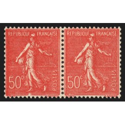 n°199k, variété "c fermé 50°" tenant à normal,  neuf * quasi ** - SUPERBE