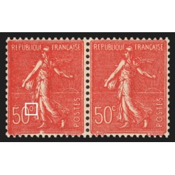 n°199k, variété "c fermé 50°" tenant à normal,  neuf * quasi ** - SUPERBE
