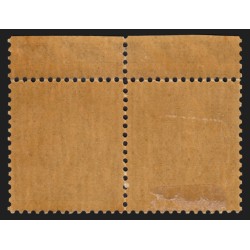 n°205, variété "piquage décalé" paire, Semeuse lignée 1fr bleu, neuf */** - TB