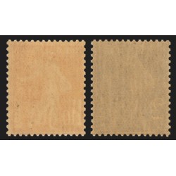 n°238/239, les 2 valeurs, Semeuse 1fr10 rose + 2fr vert, neufs ** - TB