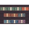 n°137/142, lot de 10 paires avec millésime, Semeuse 1907, neufs * - TB
