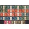 n°137/193, lot de 19 paires avec millésime, Semeuse camée, neufs ** - TB