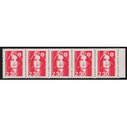 n°2614, variétés "oeil blanc" tenant à normal, neufs ** sans charnière SUPERBE