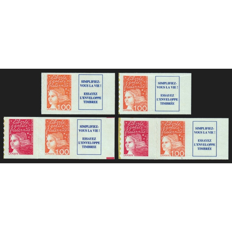 n°3101a / 3101aa / 3101b / 3101ba, les 4 présentations issues de carnet - SUP