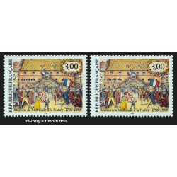 n°3142, variété "ré-entry, timbre flou", neuf ** sans charnière - SUPERBE