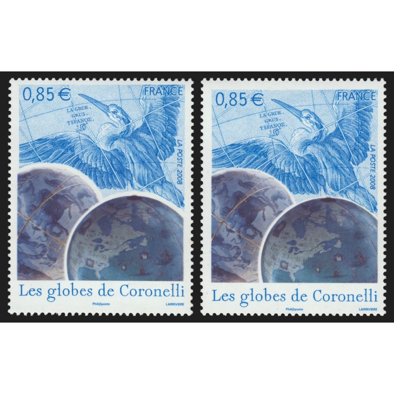 n°4144, variété "Halo blanc sur les globes", neuf ** sans charnière - SUPERBE