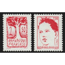n°2772b/2773a, variétés "Sans bande phosphorescente", neufs ** sans charnière