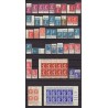 France 1920/1940, lot de 40 timbres avec bandes publicitaires, neufs ** - TB