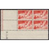 Poste Aérienne n°16/19, en blocs de quatre coins datés, neufs ** - TB