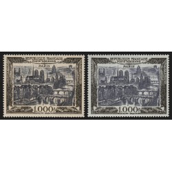 Poste Aérienne n°29/29b, les 2 nuances, neufs ** sans charnière - SUPERBE