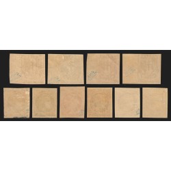 Préoblitérés 1922/1927, lot de 18 variétés cataloguées - TB - COTE 315 €