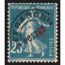 Préoblitérés n°56b, Semeuse 25c bleu, variété "E avec crochet", neuf ** - TB