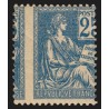 n°118, variété "Piquage à cheval", Mouchon 25c bleu, Type II, neuf ** - SUPERBE