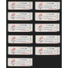 Carnet n°2376-C12, PHILEXFRANCE 89, série de 11 carnets avec dates différentes