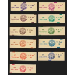 Carnet n°2220-C3A, CNIT PHILEXFRANCE 82, série de 11 carnets de couleurs