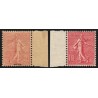 n°129b, variété "recto-verso", Semeuse 10c rose-foncé, Type III, neuf ** SUP