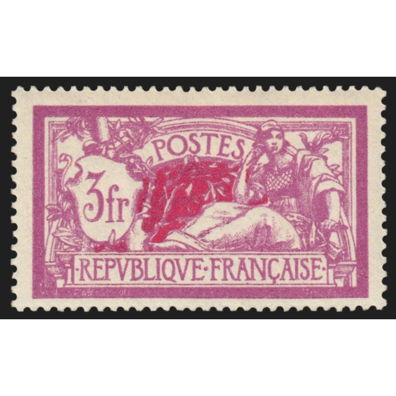 n°240, variété "Centre doublé", Merson 3fr lilas et carmin, neuf * - TB