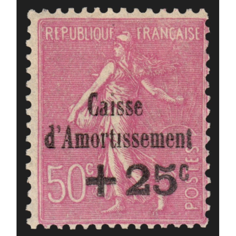 n°254a, variété "Sans point sur le i d'Amortissement", neuf ** sans charnière