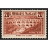 n°262A, Pont du Gard, 20fr chaudron-clair, Type I, dentelé 13.5 quasi ** - TB