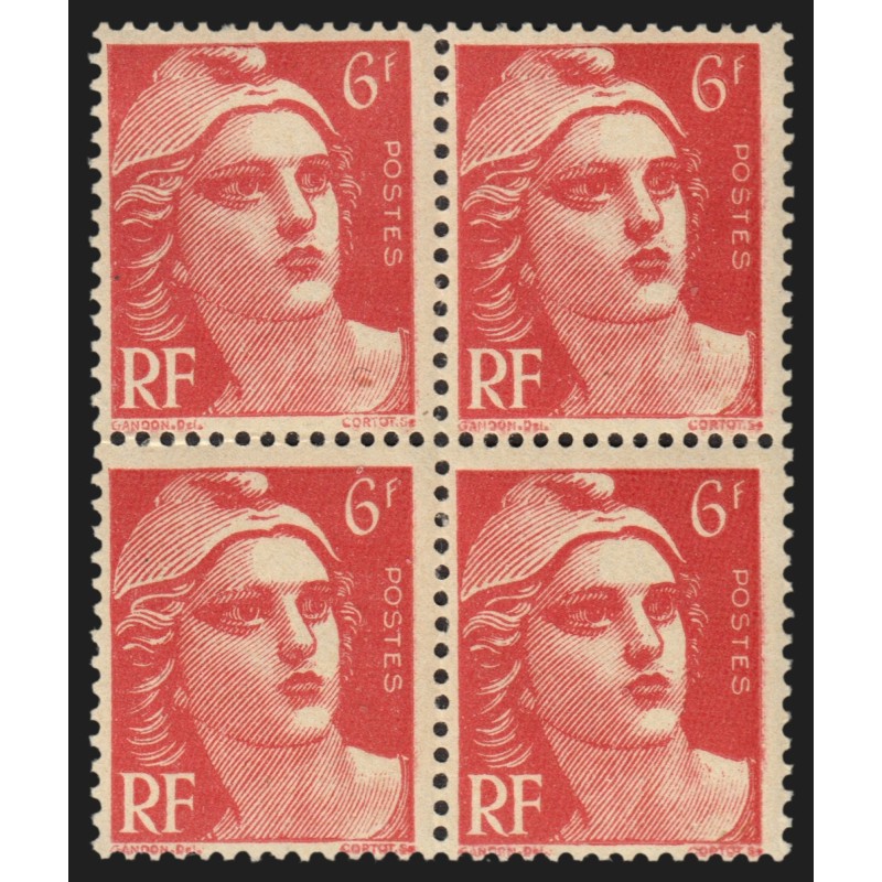 n°721Aa, variété "mèches reliées" tenant à normal, neufs ** sans charnière - TB