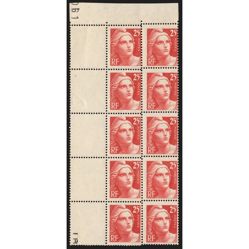 n°729b, variété "piquage décalé" tenant à normal, neuf ** - SUPERBE et RARE