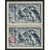n°862a, variété "à la bûche" tenant à normal, neufs ** sans charnière - TB