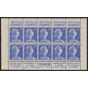 n°1011B, feuille de carnet bandes publicitaires "Grammont / Thiaude" neuf ** TB