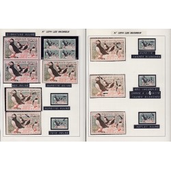 n°1274, lot de 6 variétés d'impression, Oiseau Macareux, neufs ** - SUPERBE