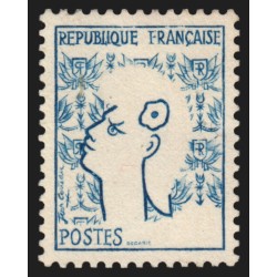 n°1282, variété "Couleur rouge absente", Marianne de Cocteau, neuf ** - TB