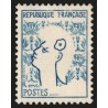 n°1282, variété "Couleur rouge absente", Marianne de Cocteau, neuf ** - TB