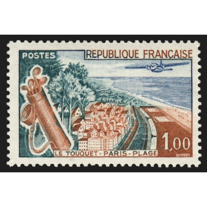 n°1355, variété "Plage blanche", Le Touquet, neuf ** sans charnière - SUPERBE