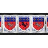 n°1510, variété "Licorne noire" tenant à normal, neufs ** - SUPERBE