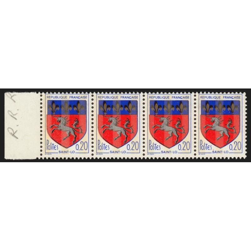 n°1510, variété "Fleurs de lys noires et or" avec 3 bandes de phosphore, **
