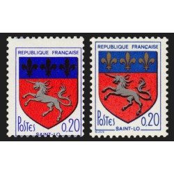 n°1510h, variété "Fleurs de lys noire" + normal, neuf ** sans charnière - TB