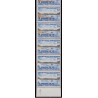 n°1585b, variété "Môle central blanc" dans une bande de 10, neufs ** CERTIFICAT
