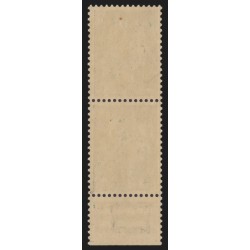 n°1611, paire avec 3 variétés d'impression, Marianne de Cheffer, neuf ** - TB