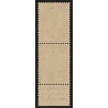 n°1611, paire avec 3 variétés d'impression, Marianne de Cheffer, neuf ** - TB