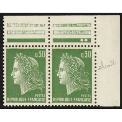 n°1611, variété "Chenille" tenant à normal, Marianne Cheffer, neuf ** - SUPERBE
