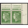 n°1611, variété "Chenille" tenant à normal, Marianne Cheffer, neuf ** - SUPERBE