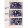 n°2571, lot de 8 variétés sur 3 pages, Vol franco-soviétique, neufs ** SUPERBE