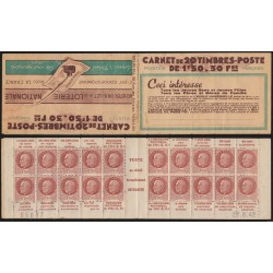 Carnet n°517-C 2, série 64, Secours National, neuf ** sans charnière - B/TB